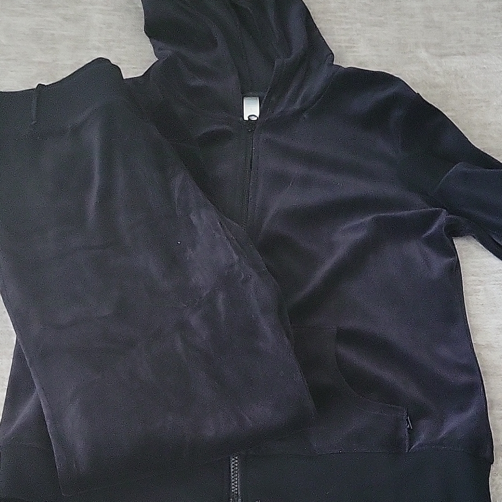 Old Navy Black Velour Set